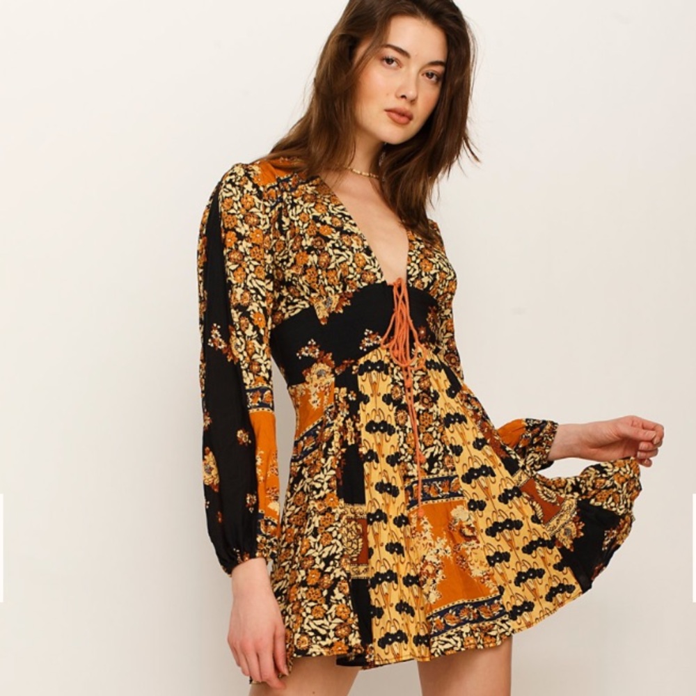 Free People Flower Power Mini Dress